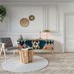 CRACKED ILLUSION 3-Door TV Stand in Oak Effect