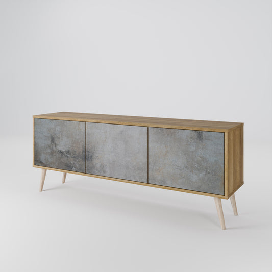 CONCRETE WALL 3-Door TV Cabinet