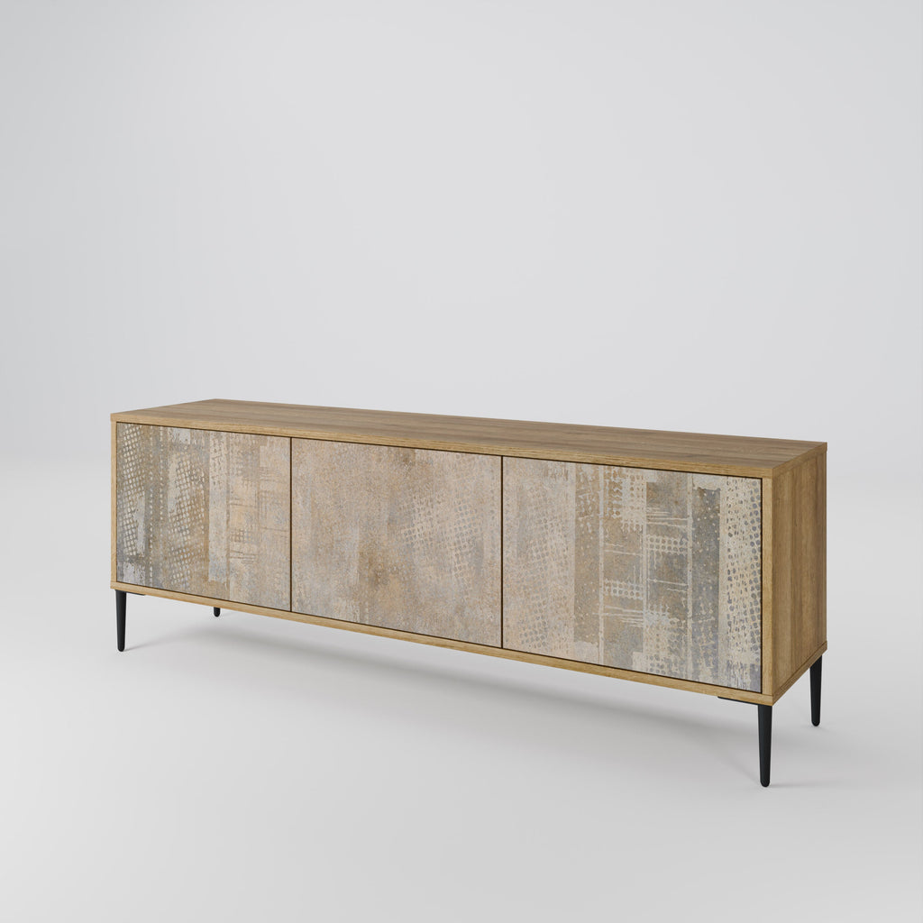 SCREEN ERROR 3-Door TV Stand in Oak Effect