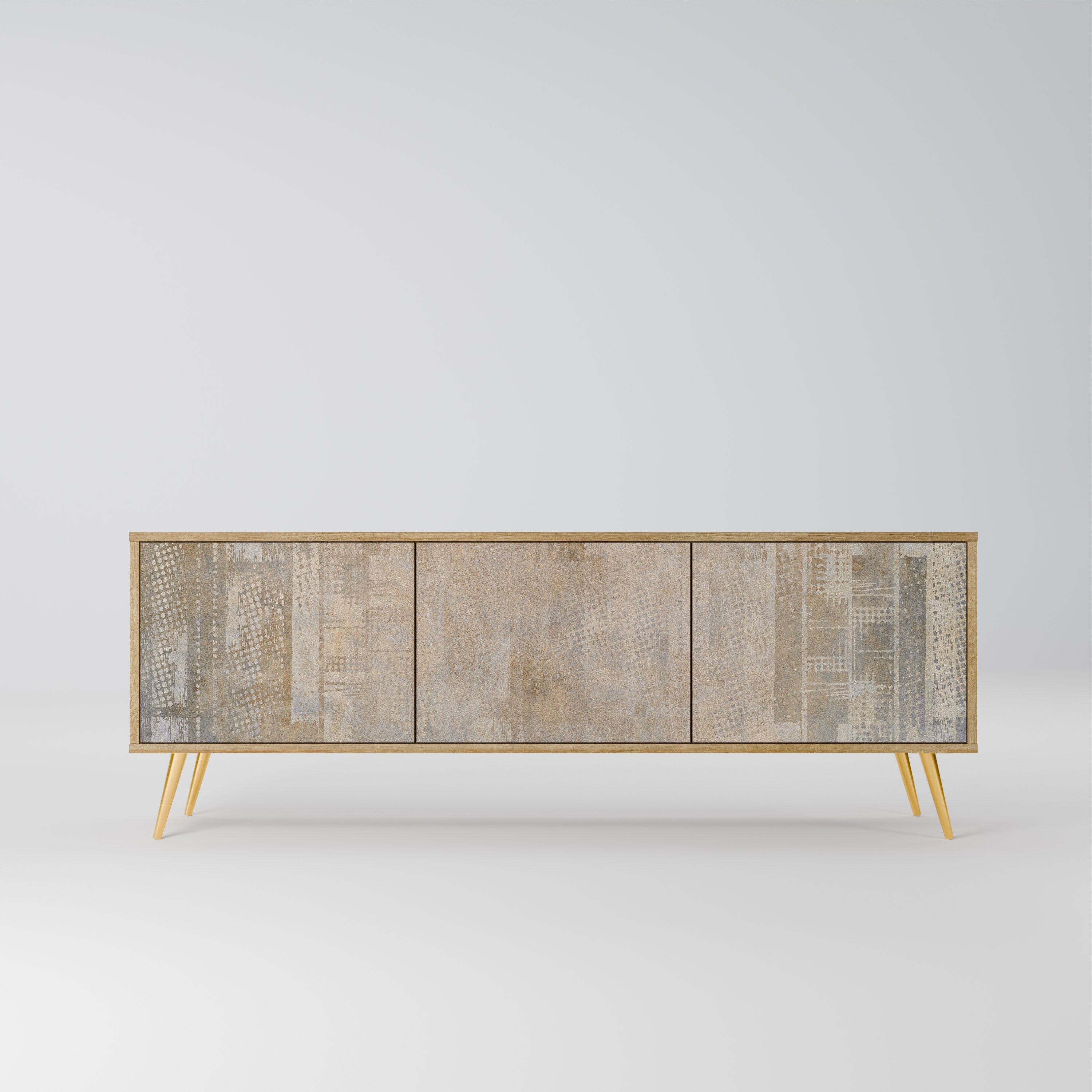 SCREEN ERROR 3-Door TV Stand in Oak Effect