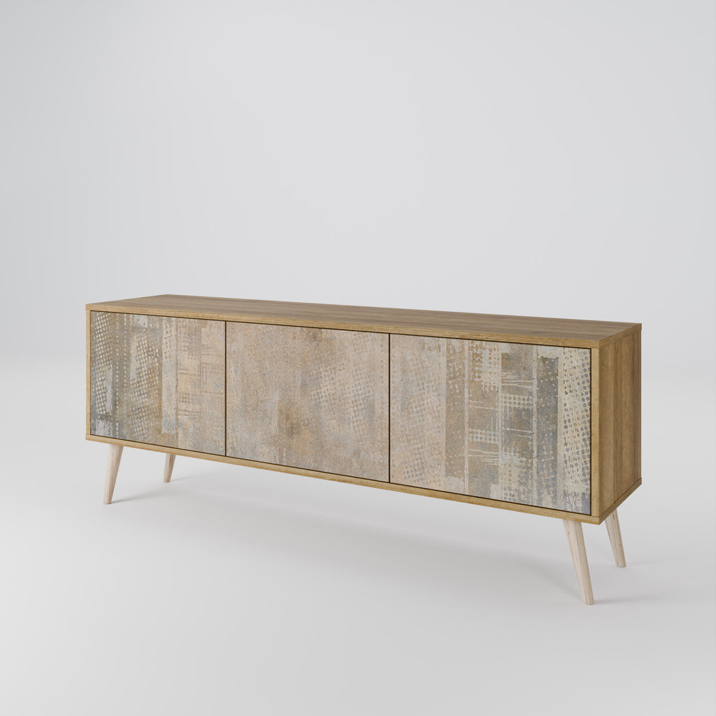 SCREEN ERROR 3-Door TV Stand in Oak Effect