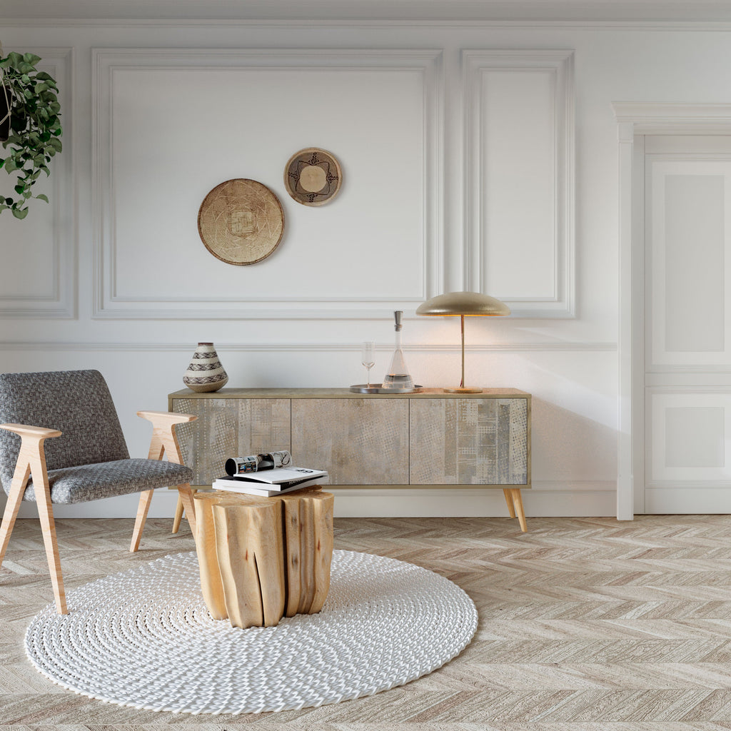 SCREEN ERROR 3-Door TV Stand in Oak Effect