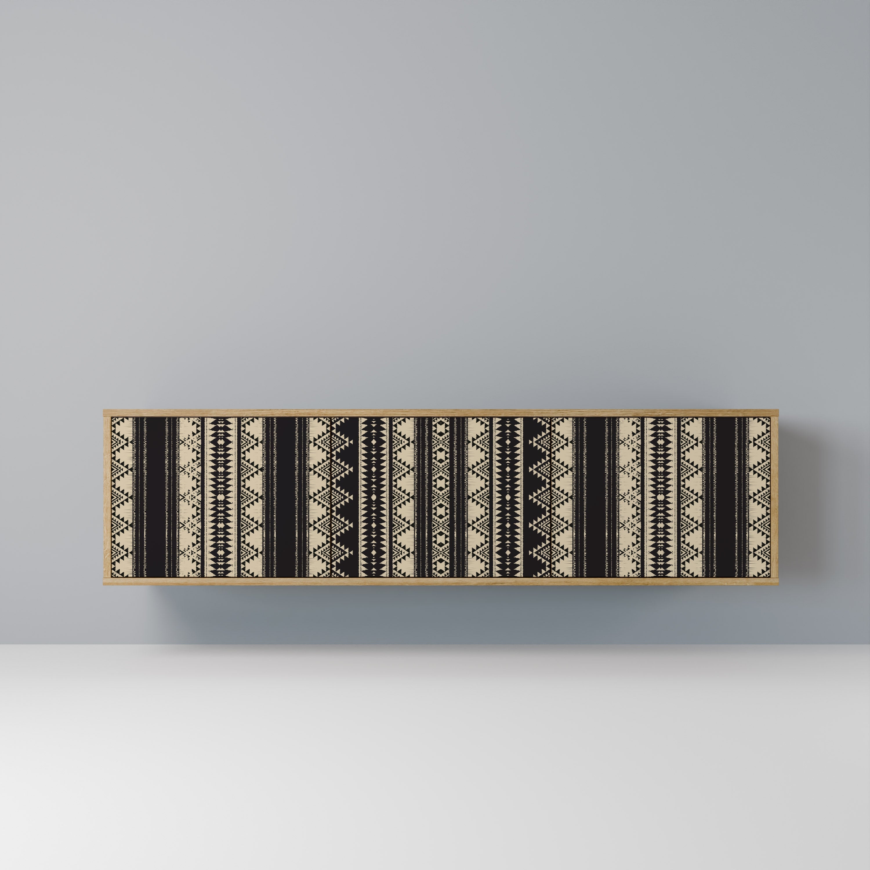 AZTEC 3-Door TV Stand in Oak Effect