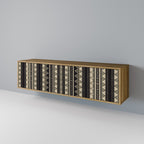 AZTEC 3-Door TV Stand in Oak Effect