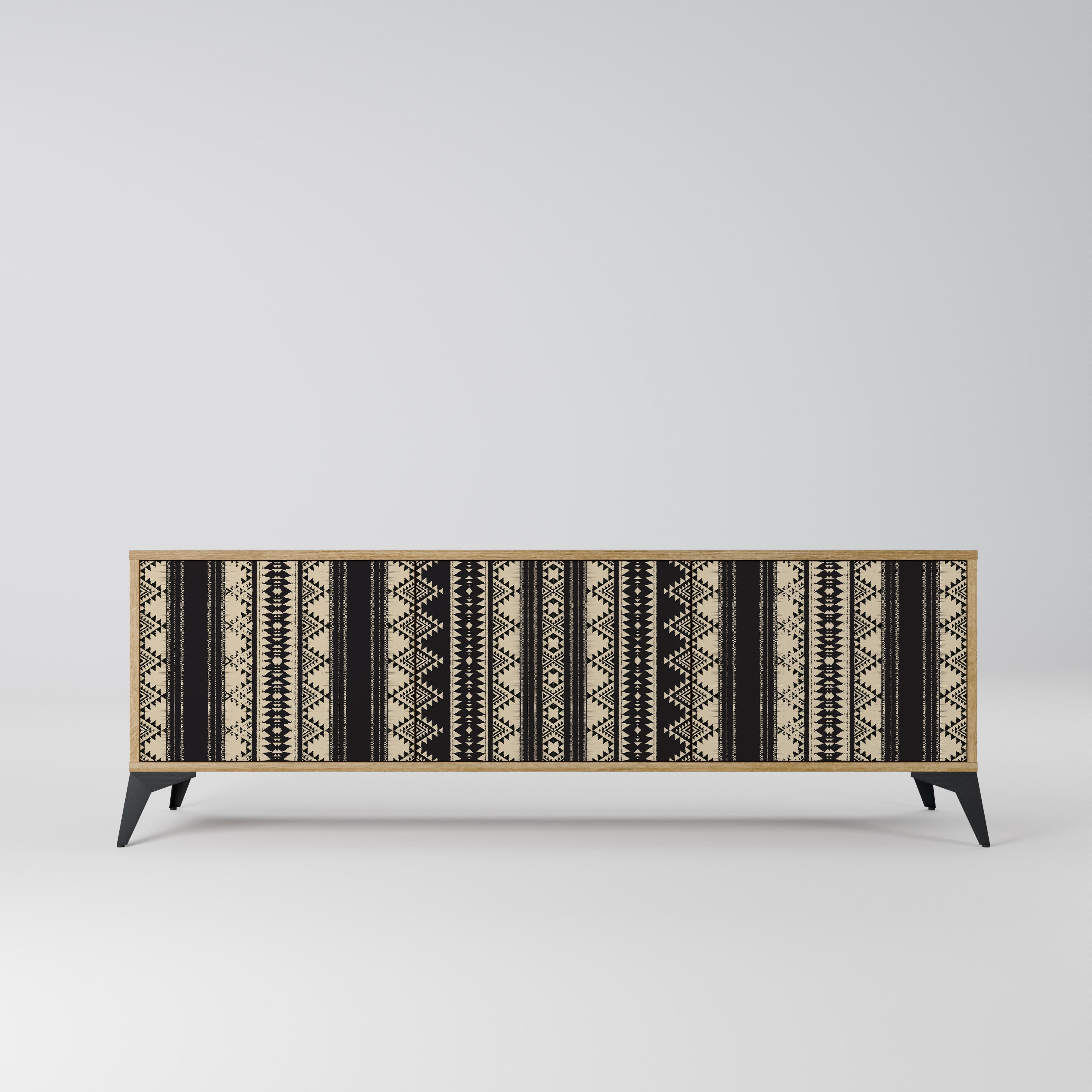 AZTEC 3-Door TV Stand in Oak Effect