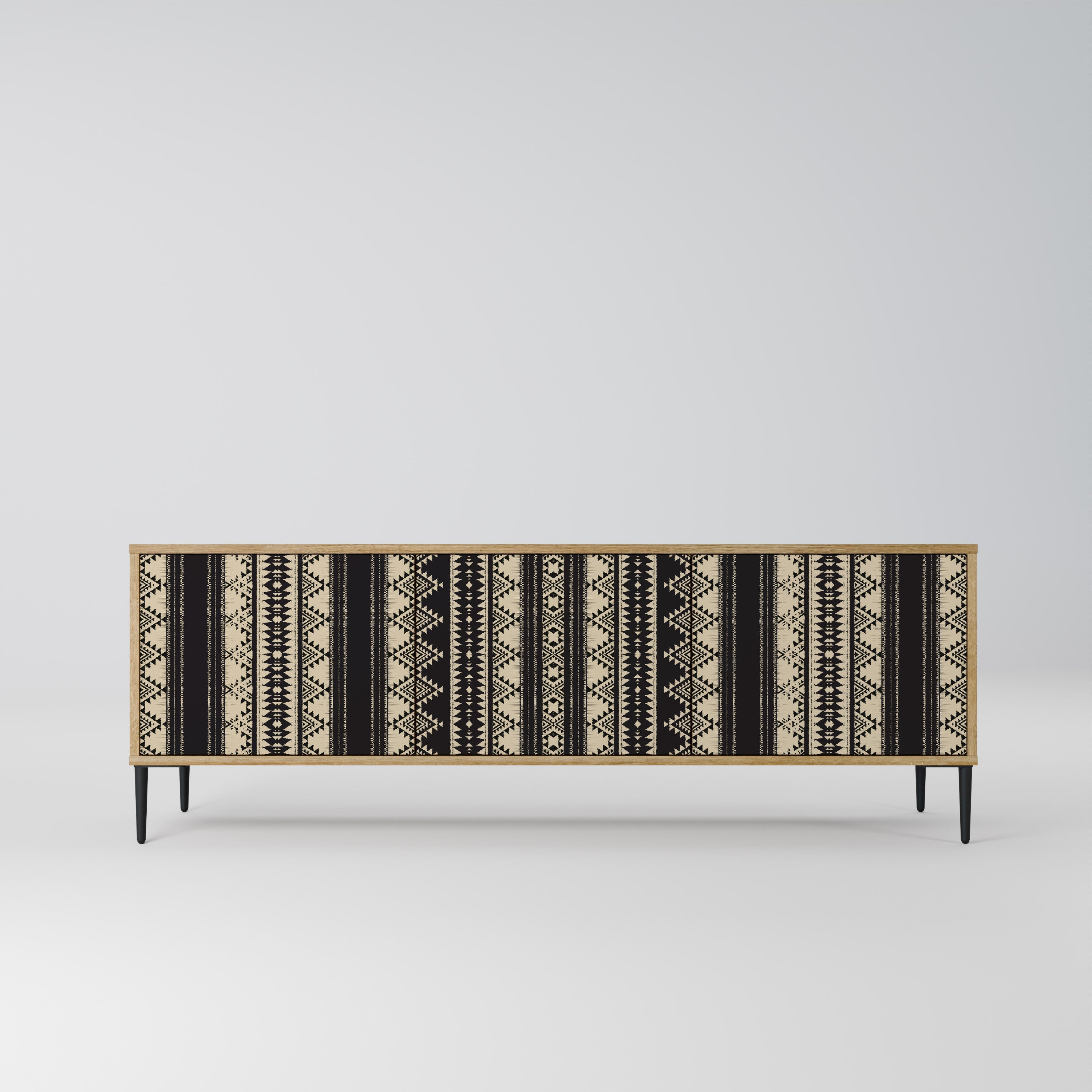 AZTEC 3-Door TV Stand in Oak Effect