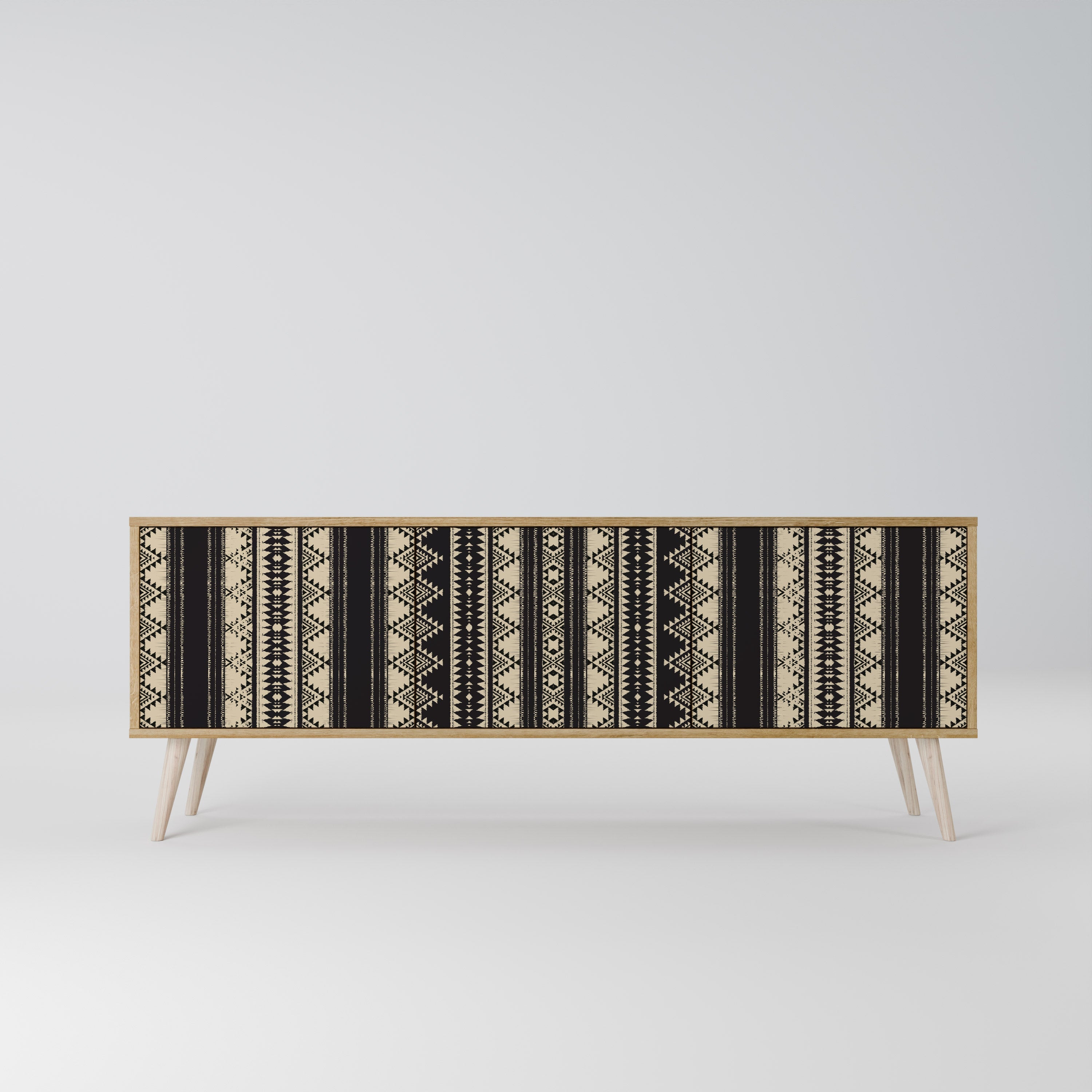 AZTEC 3-Door TV Stand in Oak Effect