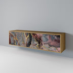 GOLDEN TIDES 3-Door TV Stand in Oak Effect