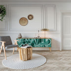 HARMONIC GRID 3-Door TV Stand in Oak Effect