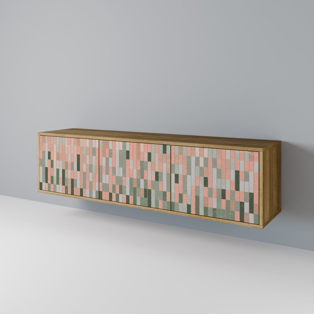 BUILDING THE FUTURE 3-Door TV Stand in Oak Effect