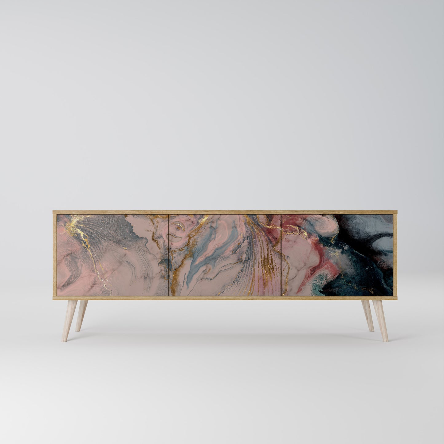 GILDED SWIRLS 3-Door TV Cabinet