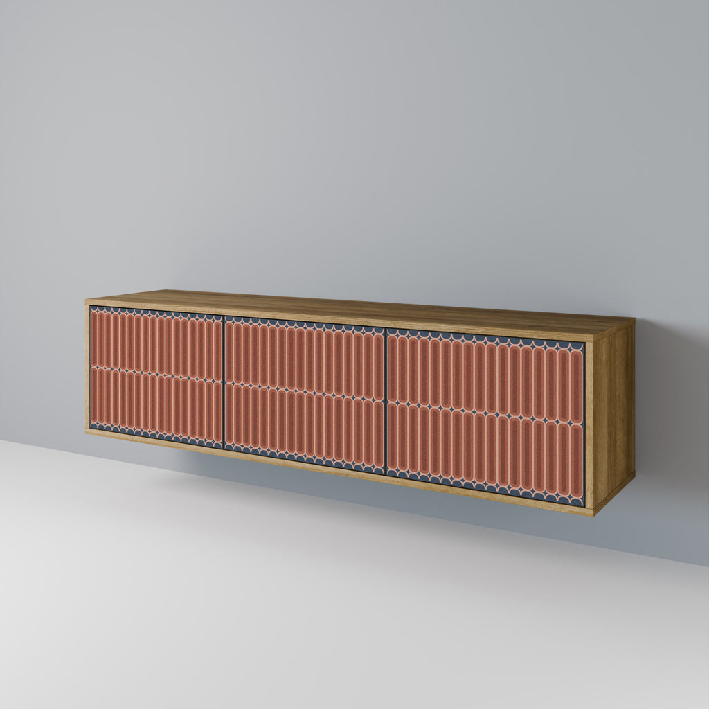 HYPNOTIC GATE Móvel de TV com 3 Portas em Efeito Carvalho