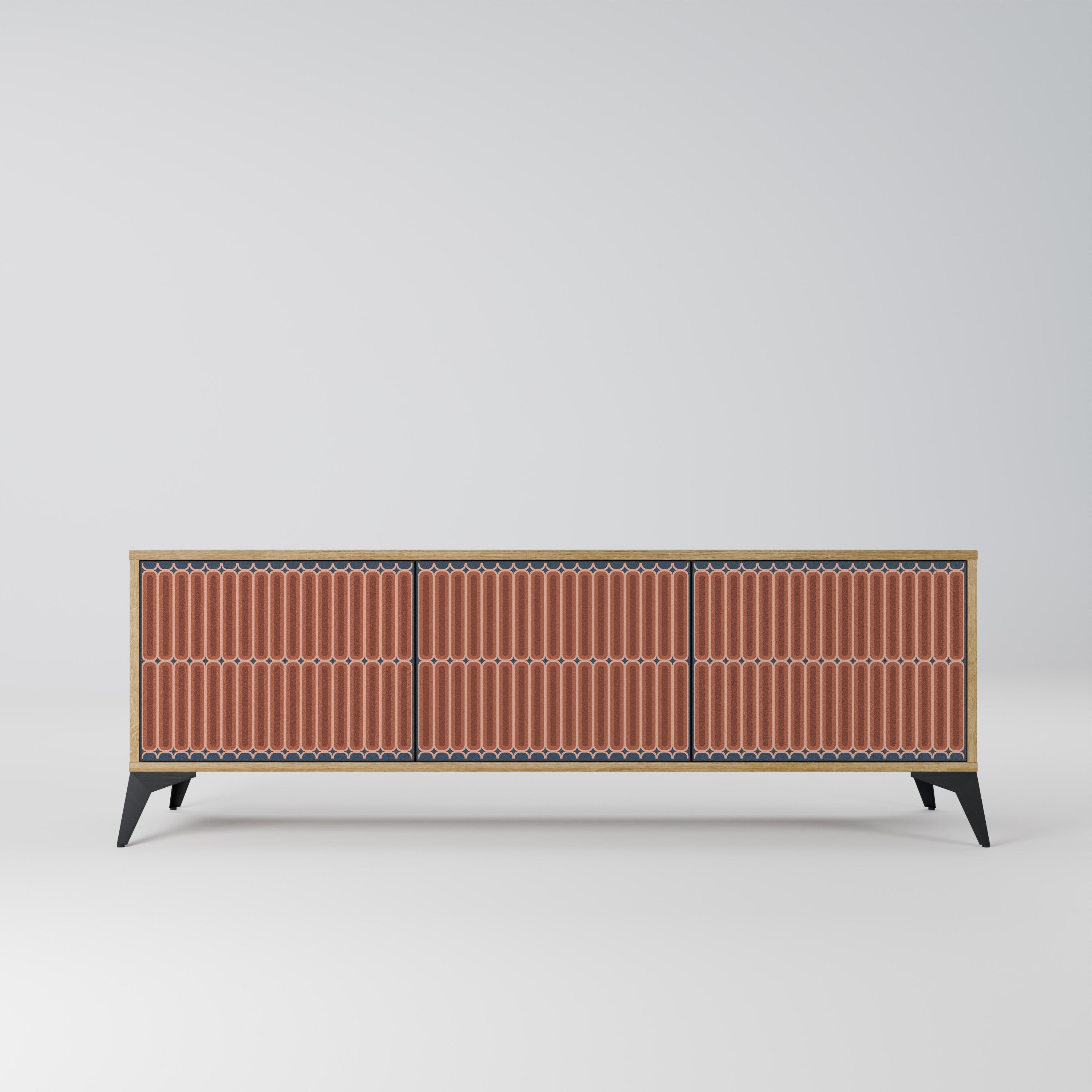 HYPNOTIC GATE Móvel de TV com 3 Portas em Efeito Carvalho