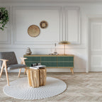 ILUSION GATE Móvel de TV com 3 Portas em Efeito Carvalho