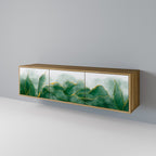 EXPENSIVE NATURE Móvel de TV com 3 Portas em Efeito Carvalho