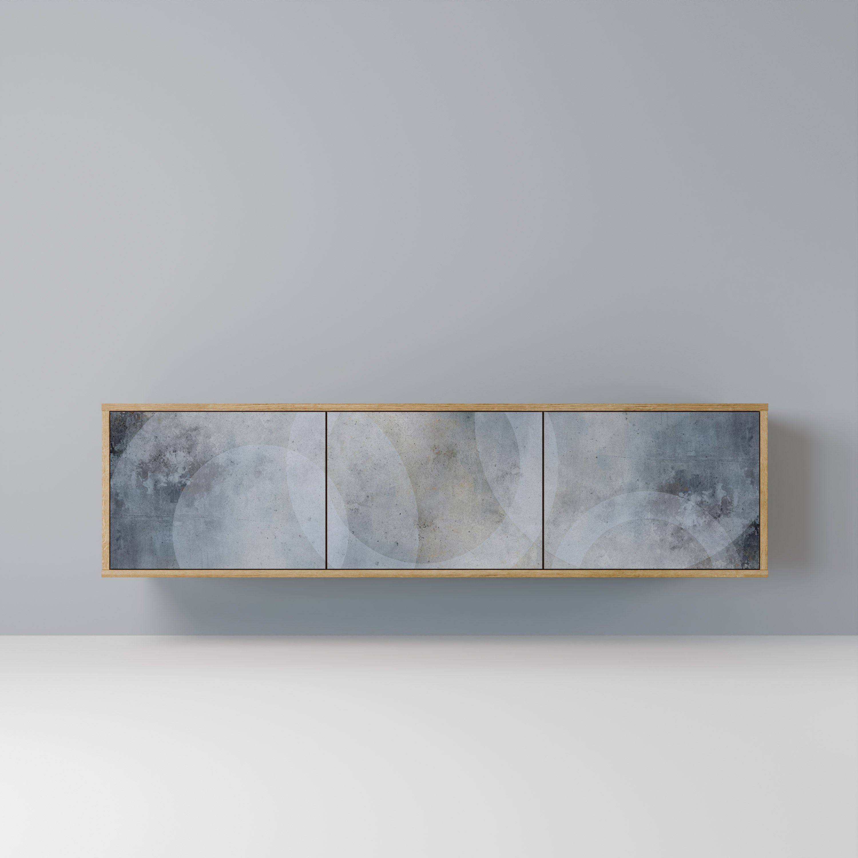 MUTED ARC Móvel de TV com 3 Portas em Efeito Carvalho