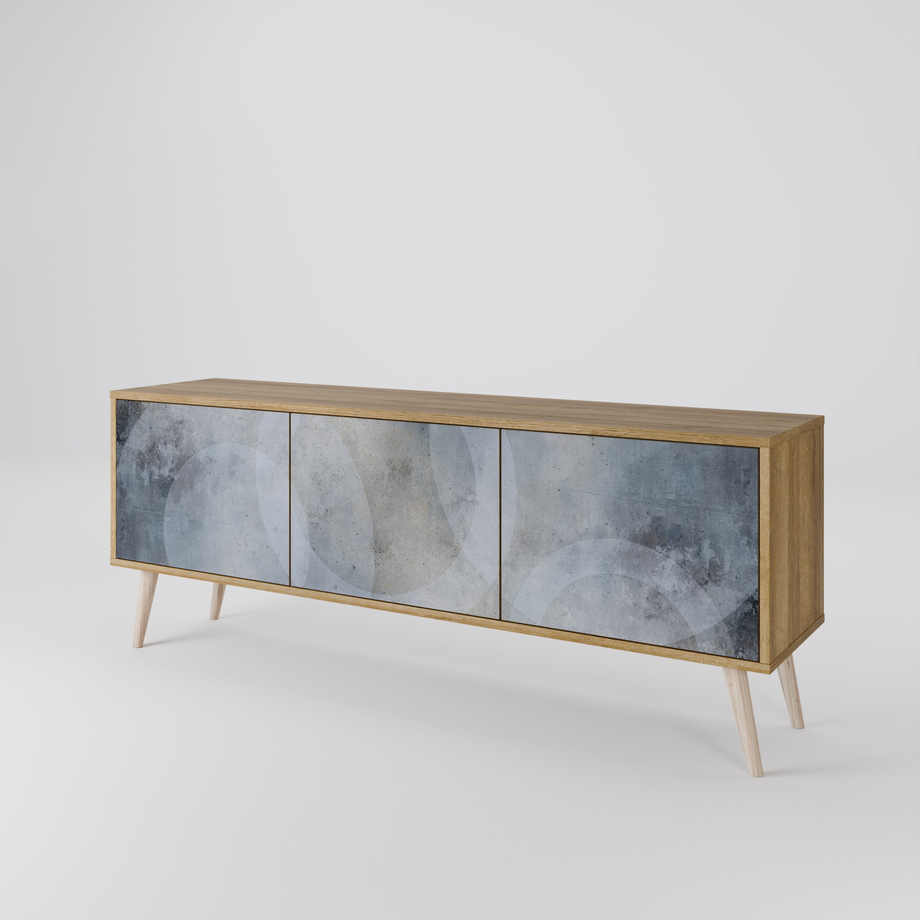 MUTED ARC 3-Door TV Cabinet