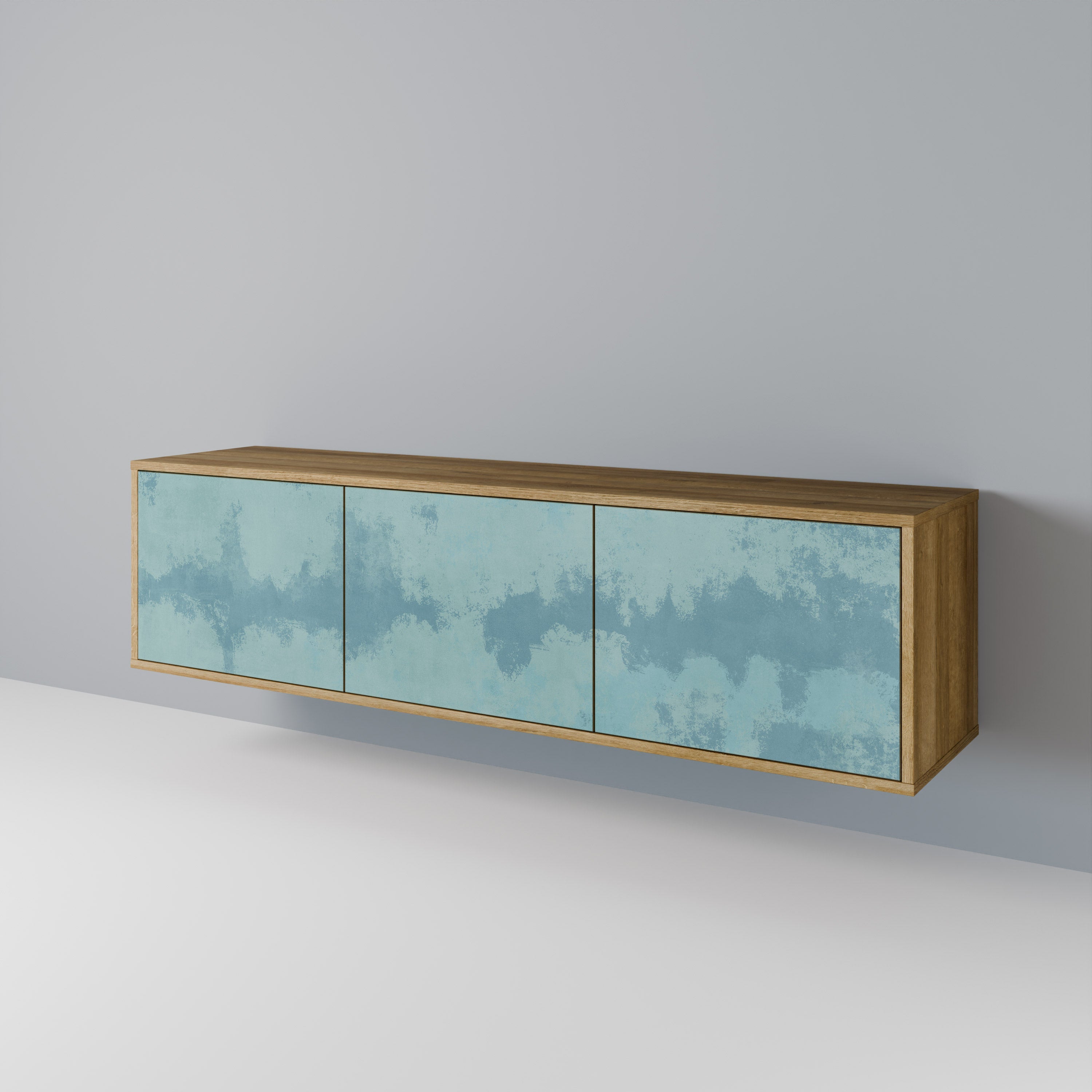 SKY WASH Móvel de TV com 3 Portas em Efeito Carvalho