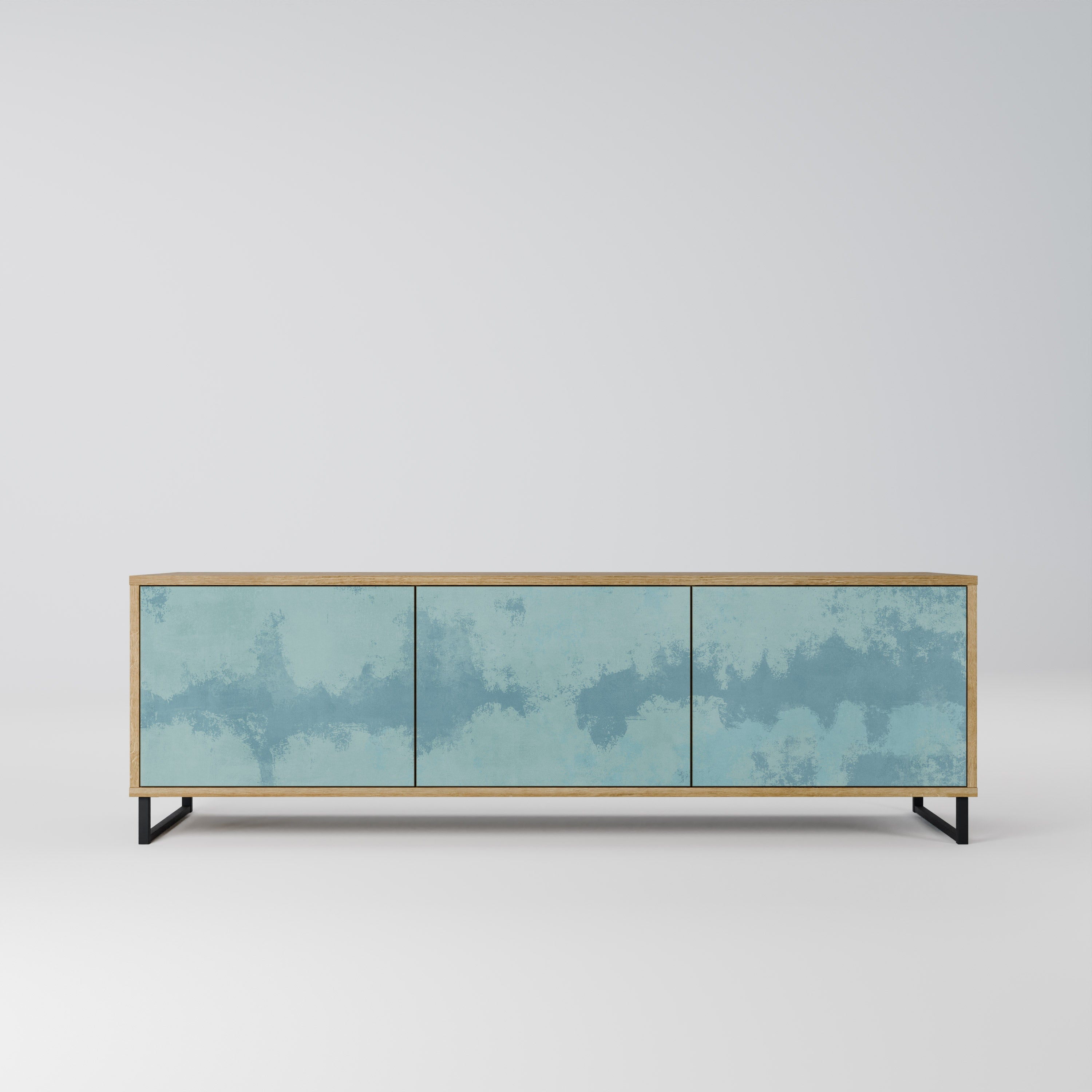 SKY WASH Móvel de TV com 3 Portas em Efeito Carvalho