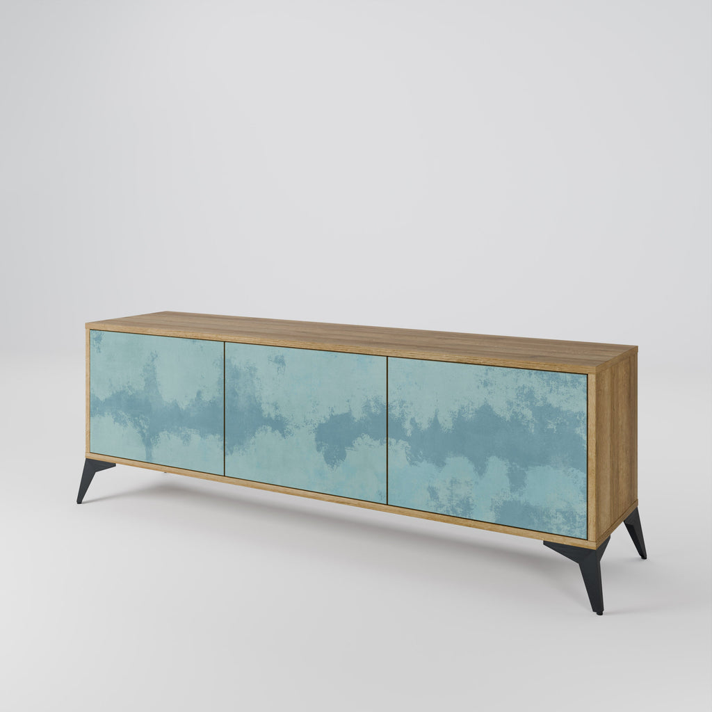 SKY WASH Móvel de TV com 3 Portas em Efeito Carvalho