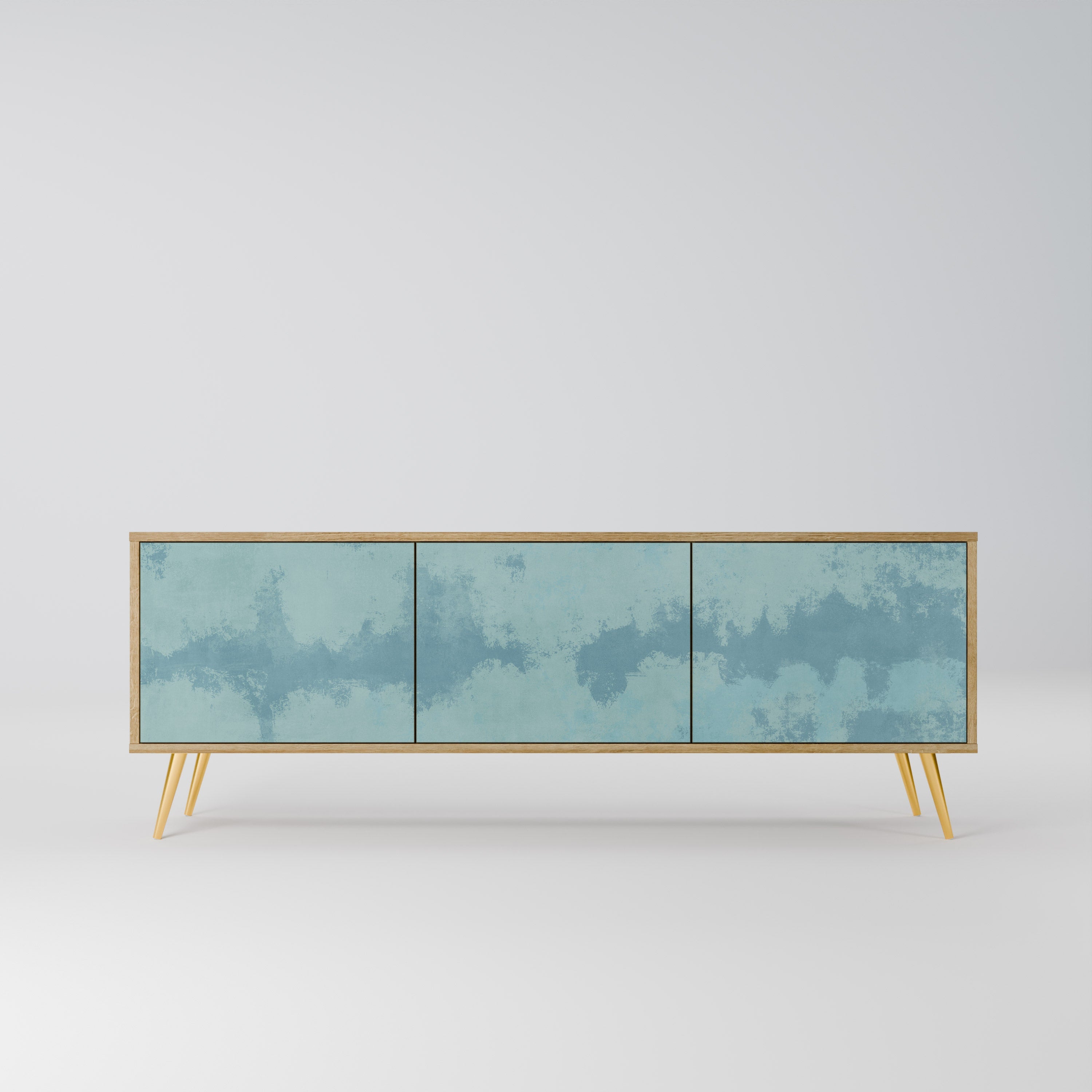 SKY WASH Móvel de TV com 3 Portas em Efeito Carvalho