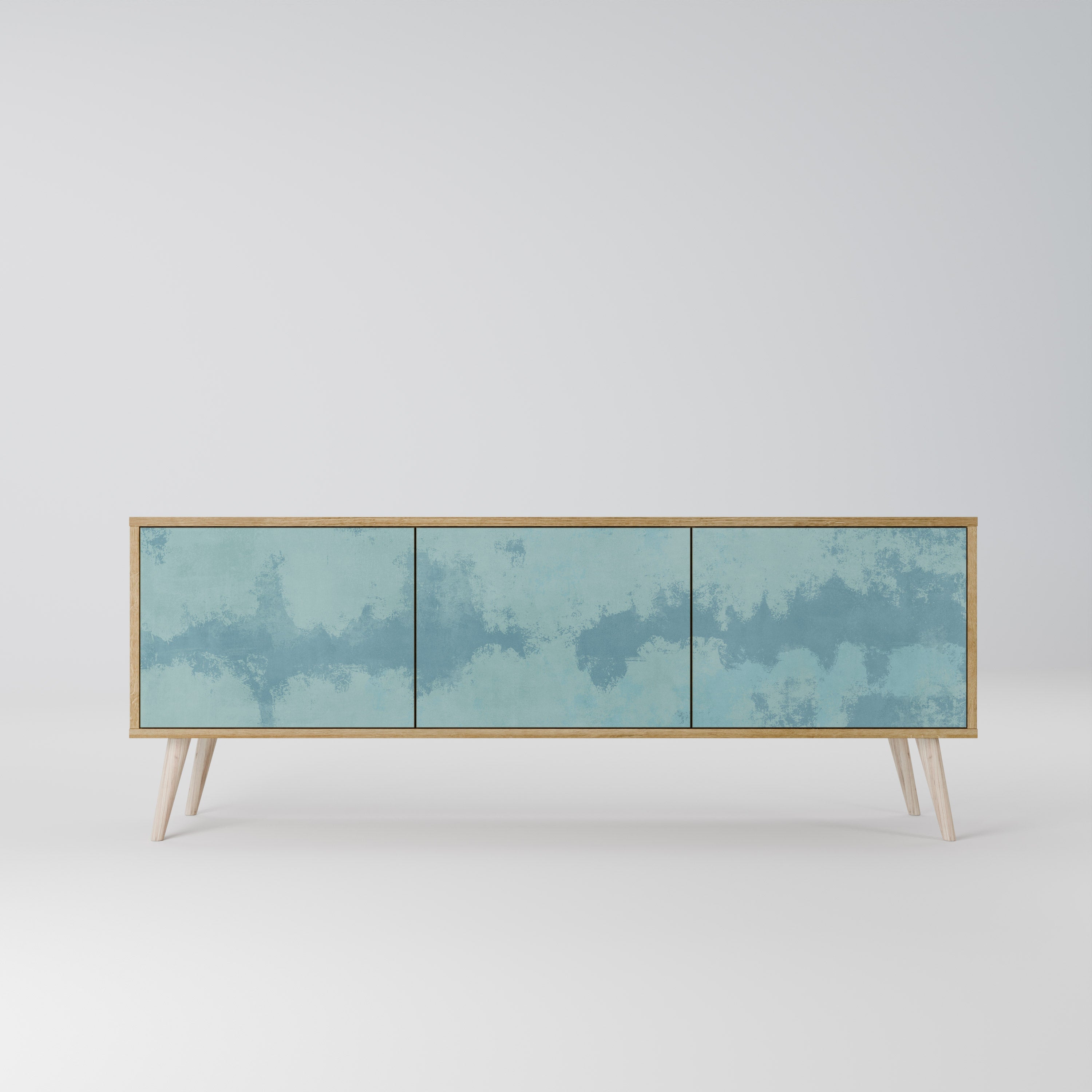 SKY WASH Móvel de TV com 3 Portas em Efeito Carvalho