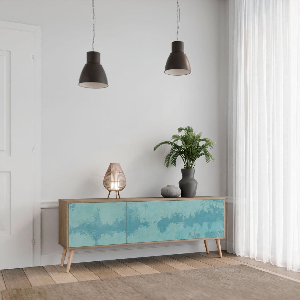 SKY WASH Móvel de TV com 3 Portas em Efeito Carvalho