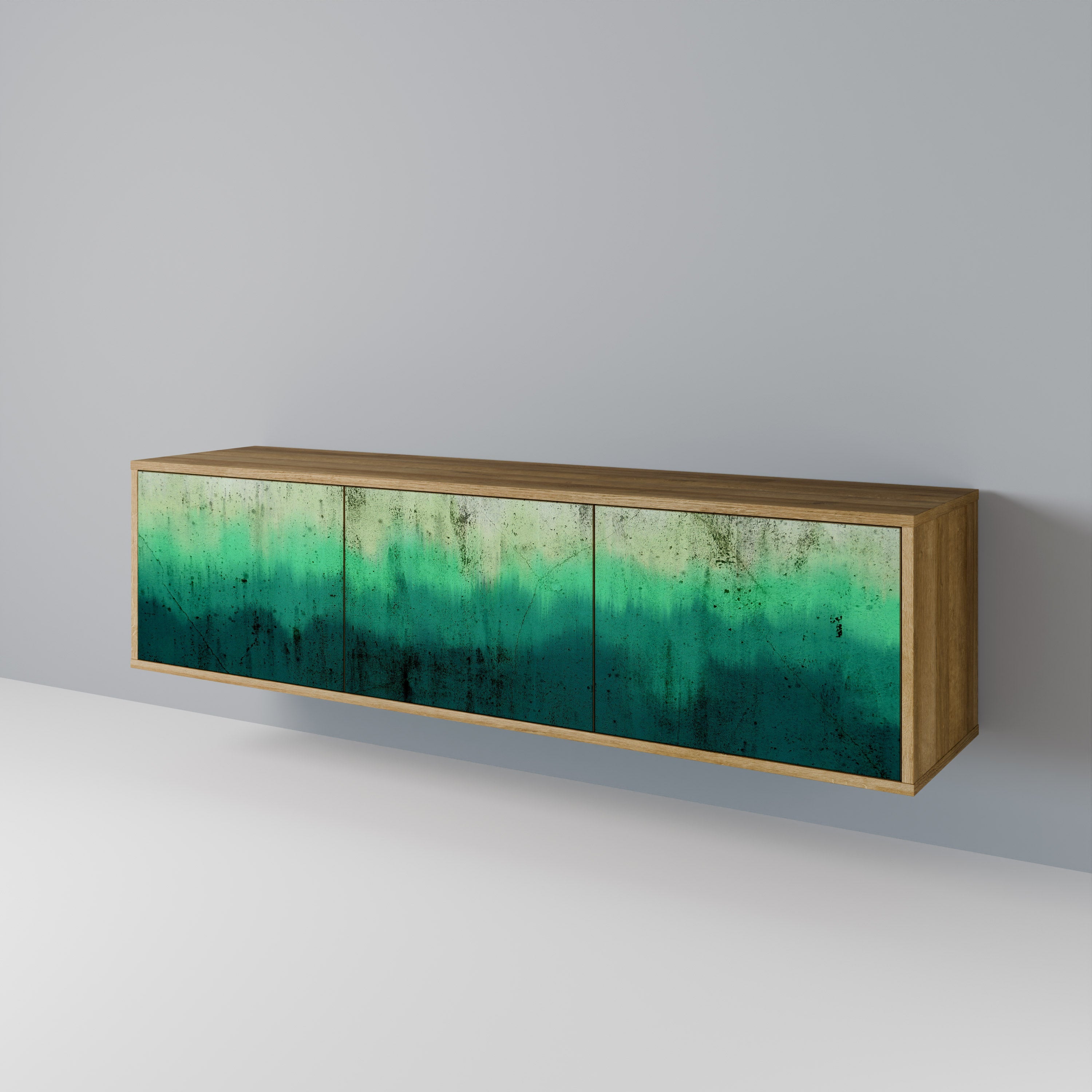 NORTHERN LIGHTS Móvel de TV com 3 Portas em Efeito Carvalho