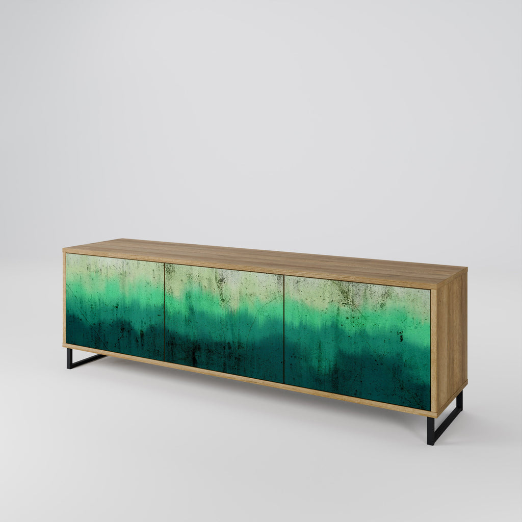 NORTHERN LIGHTS Móvel de TV com 3 Portas em Efeito Carvalho