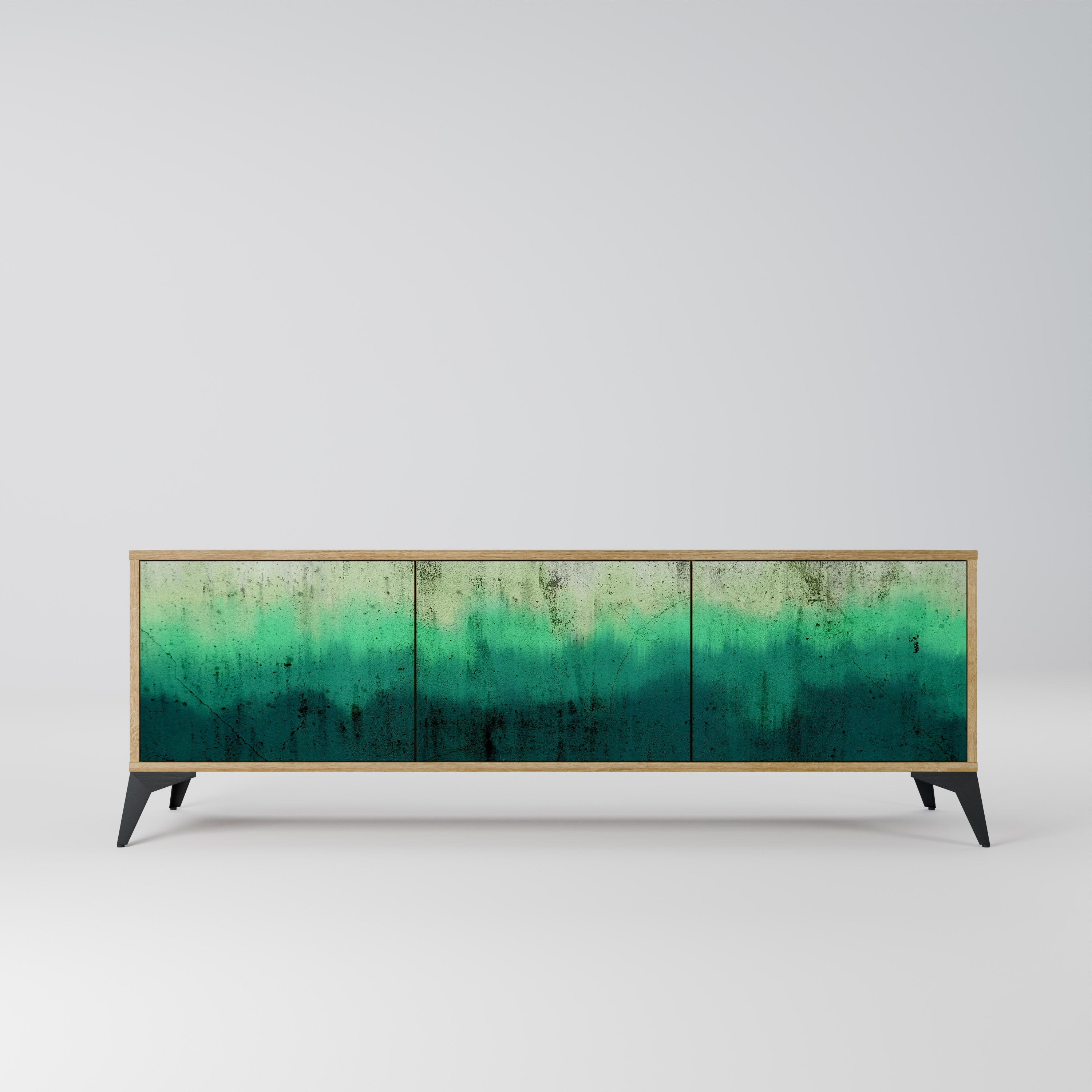 NORTHERN LIGHTS Móvel de TV com 3 Portas em Efeito Carvalho