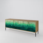 NORTHERN LIGHTS Móvel de TV com 3 Portas em Efeito Carvalho