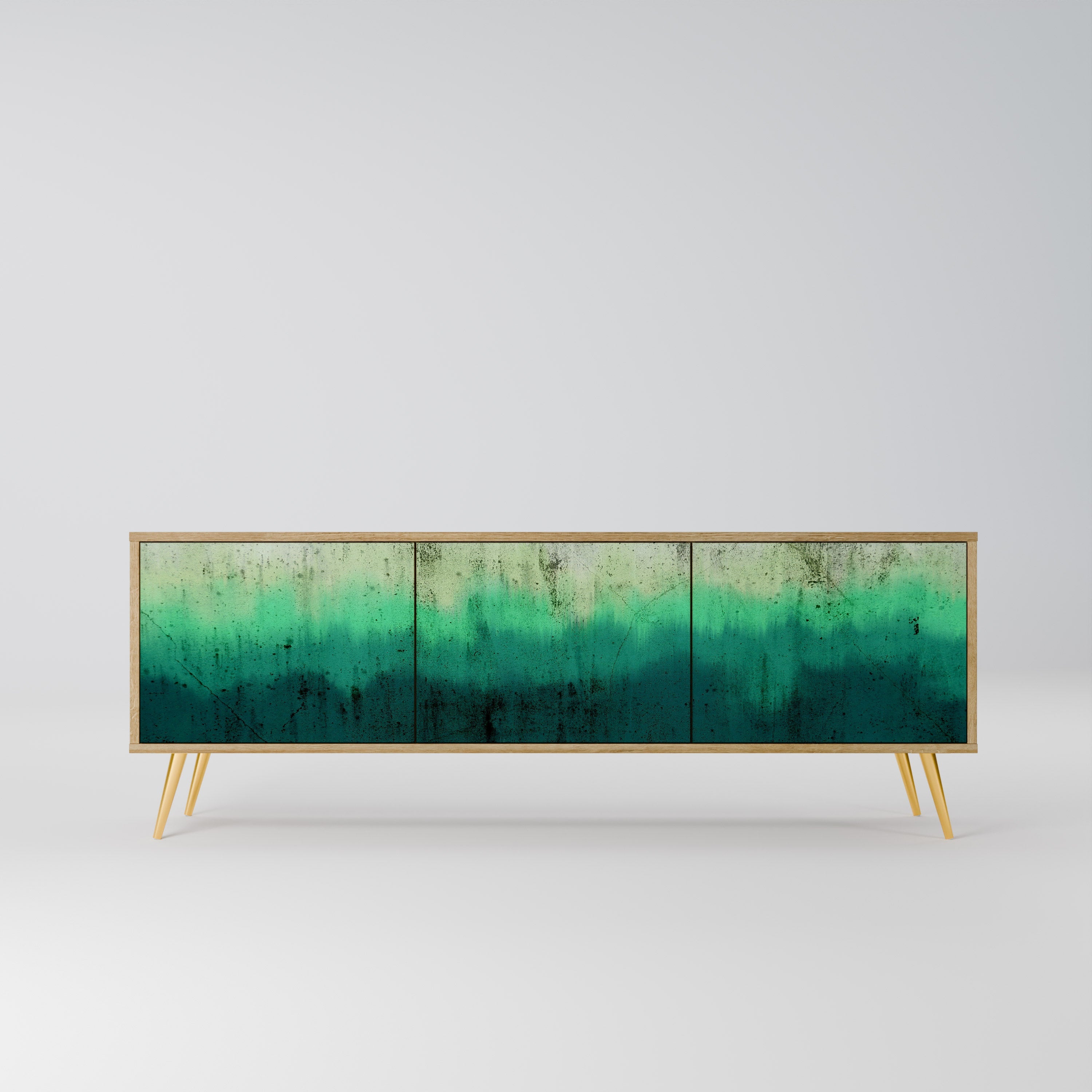 NORTHERN LIGHTS Móvel de TV com 3 Portas em Efeito Carvalho