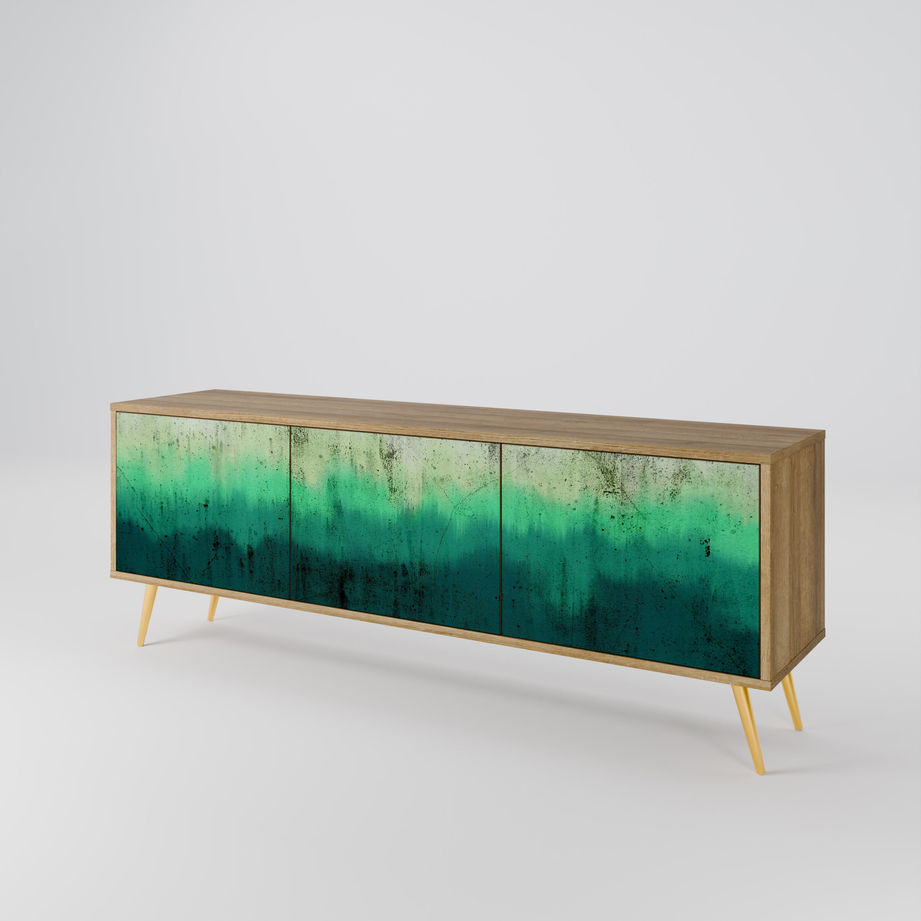 NORTHERN LIGHTS Móvel de TV com 3 Portas em Efeito Carvalho