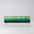 NORTHERN LIGHTS Móvel de TV com 3 Portas em Efeito Carvalho