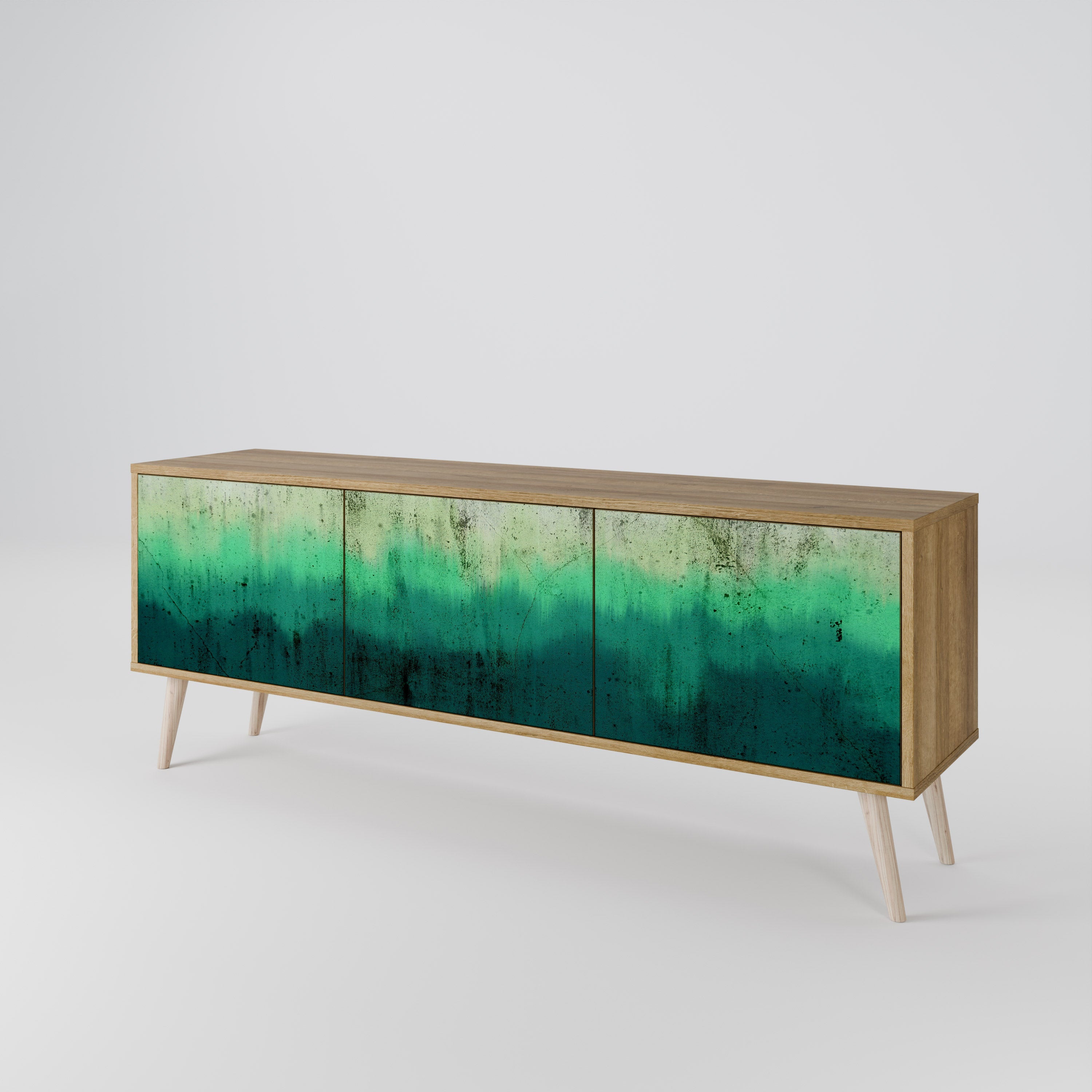 NORTHERN LIGHTS Móvel de TV com 3 Portas em Efeito Carvalho