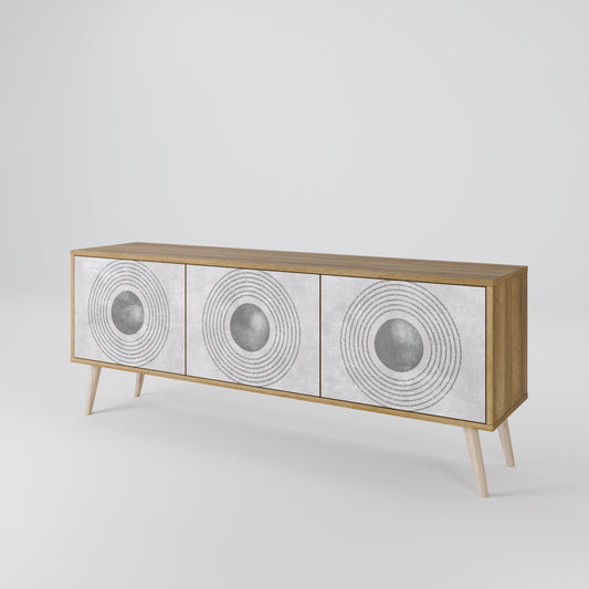 SOLID CIRCLES 3-Door TV Cabinet