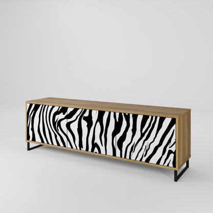SPLENDID ZEBRA Móvel de TV de 3 Portas