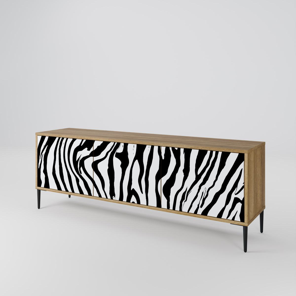 SPLENDID ZEBRA Móvel de TV de 3 Portas