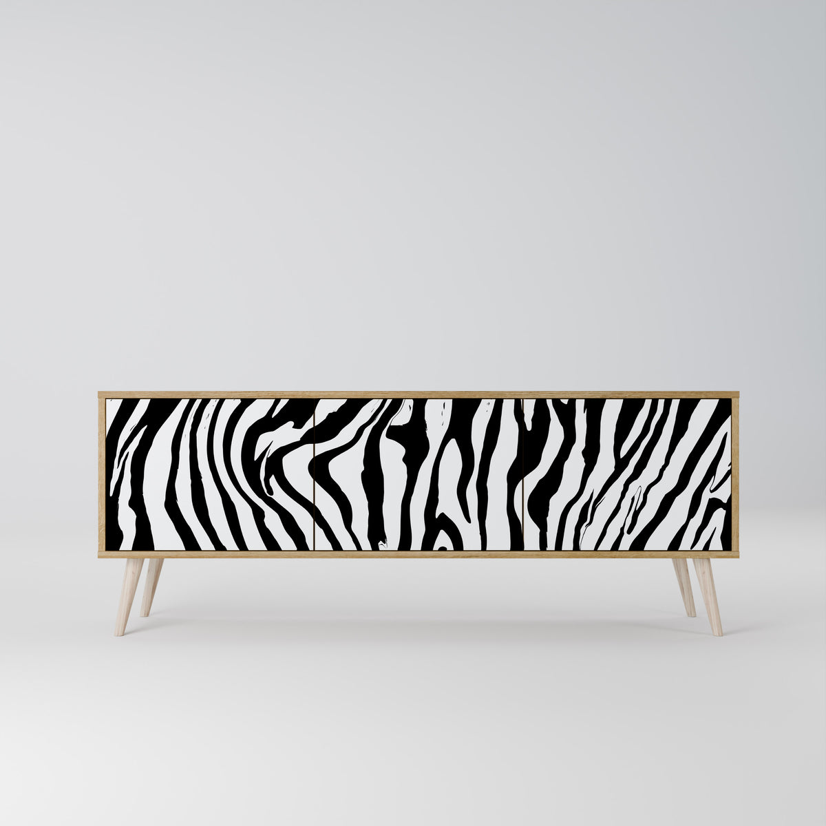 SPLENDID ZEBRA Móvel de TV de 3 Portas