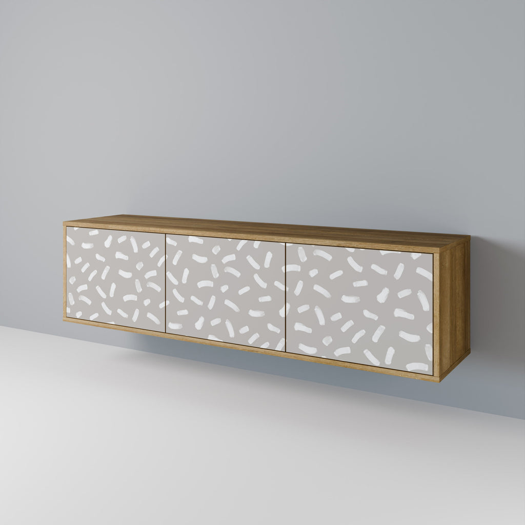 PASSING SECONDS Móvel de TV com 3 Portas em Efeito Carvalho