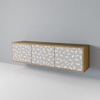 PASSING SECONDS Móvel de TV com 3 Portas em Efeito Carvalho