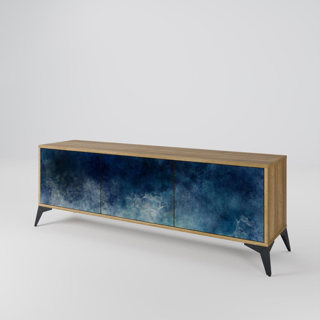 CELESTIAL FALL Móvel de TV com 3 Portas em Efeito Carvalho