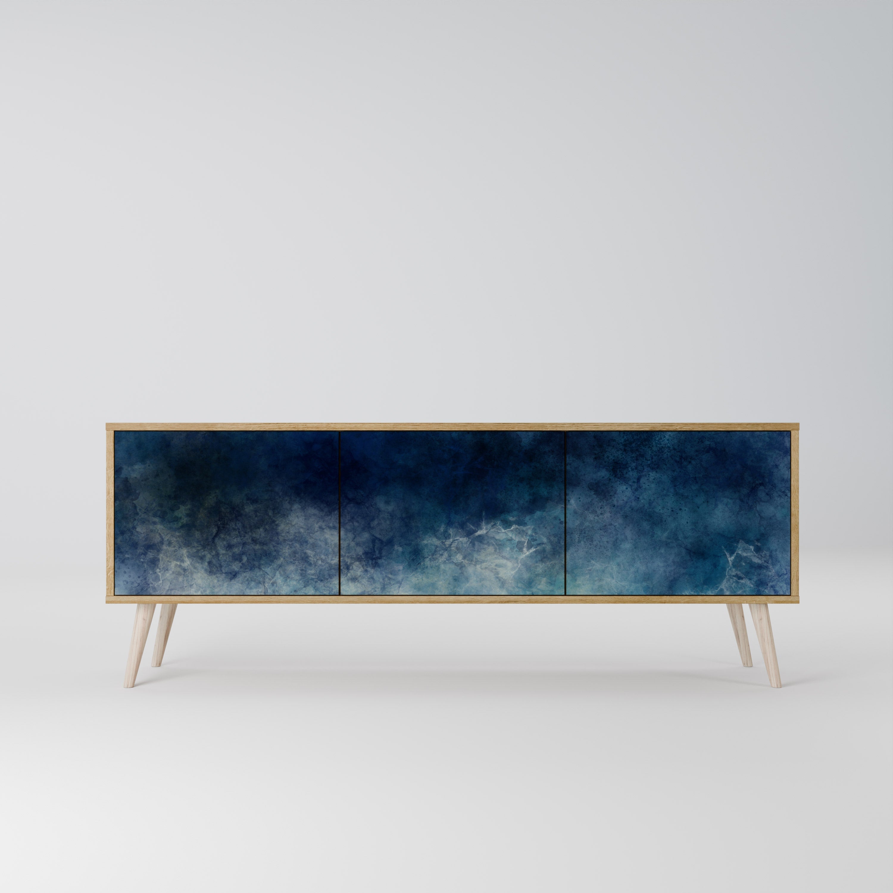 CELESTIAL FALL Móvel de TV com 3 Portas em Efeito Carvalho