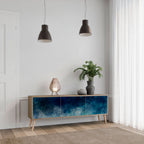 CELESTIAL FALL Móvel de TV com 3 Portas em Efeito Carvalho