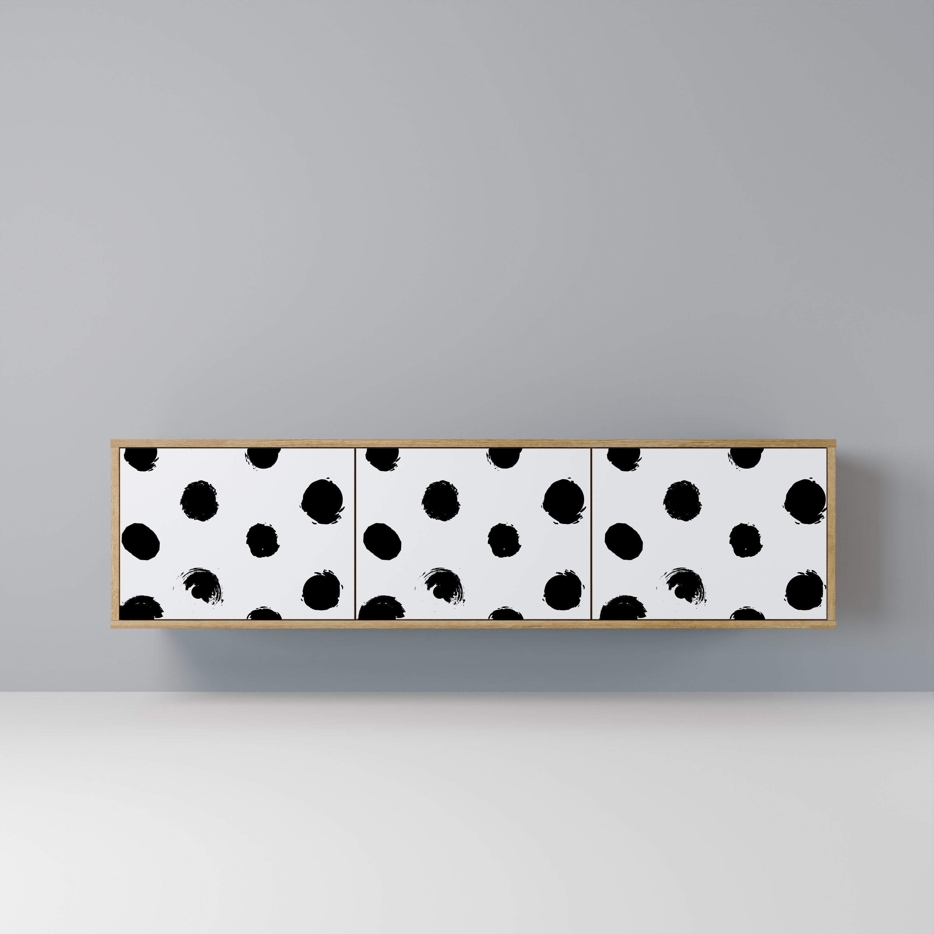 SLIPPING MINUTES Móvel de TV com 3 Portas em Efeito Carvalho