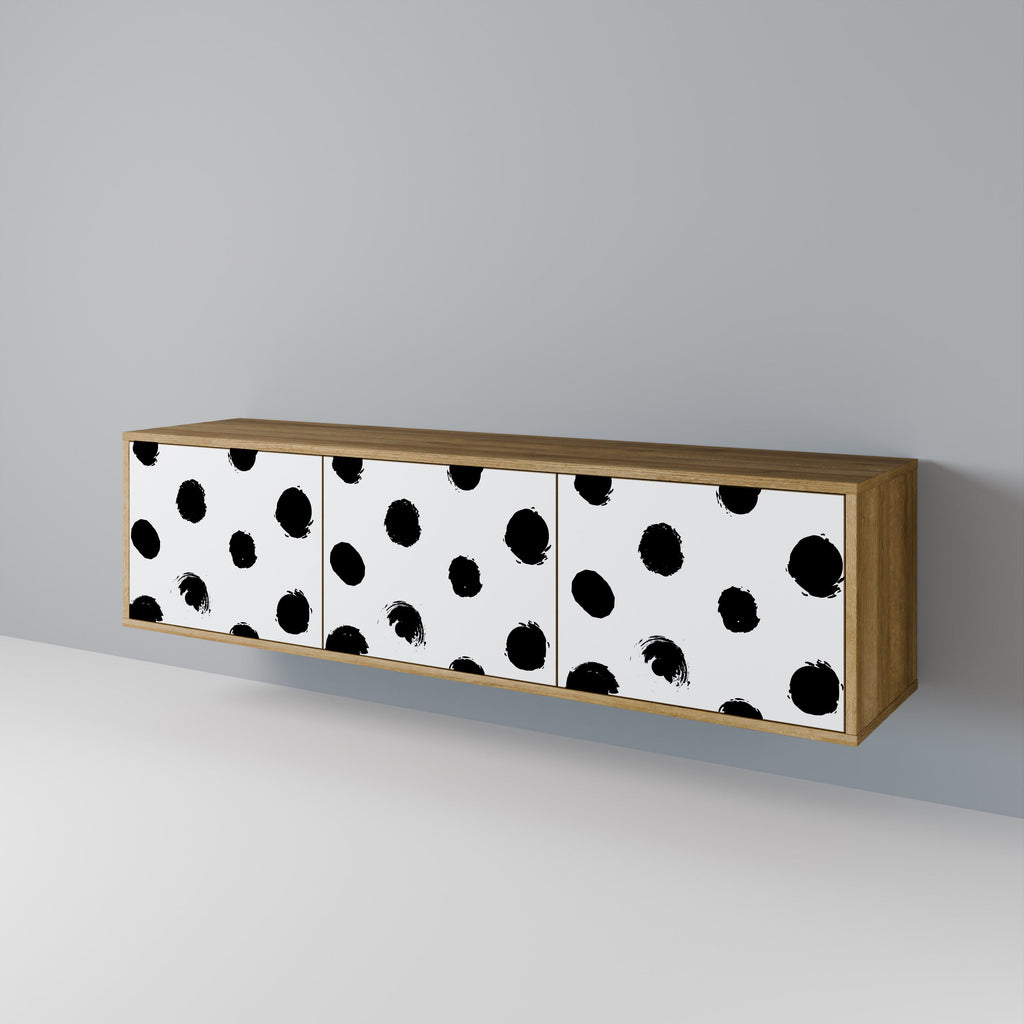 SLIPPING MINUTES Móvel de TV com 3 Portas em Efeito Carvalho