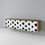 SLIPPING MINUTES Móvel de TV com 3 Portas em Efeito Carvalho