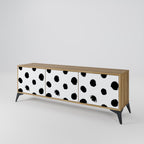 SLIPPING MINUTES Móvel de TV com 3 Portas em Efeito Carvalho