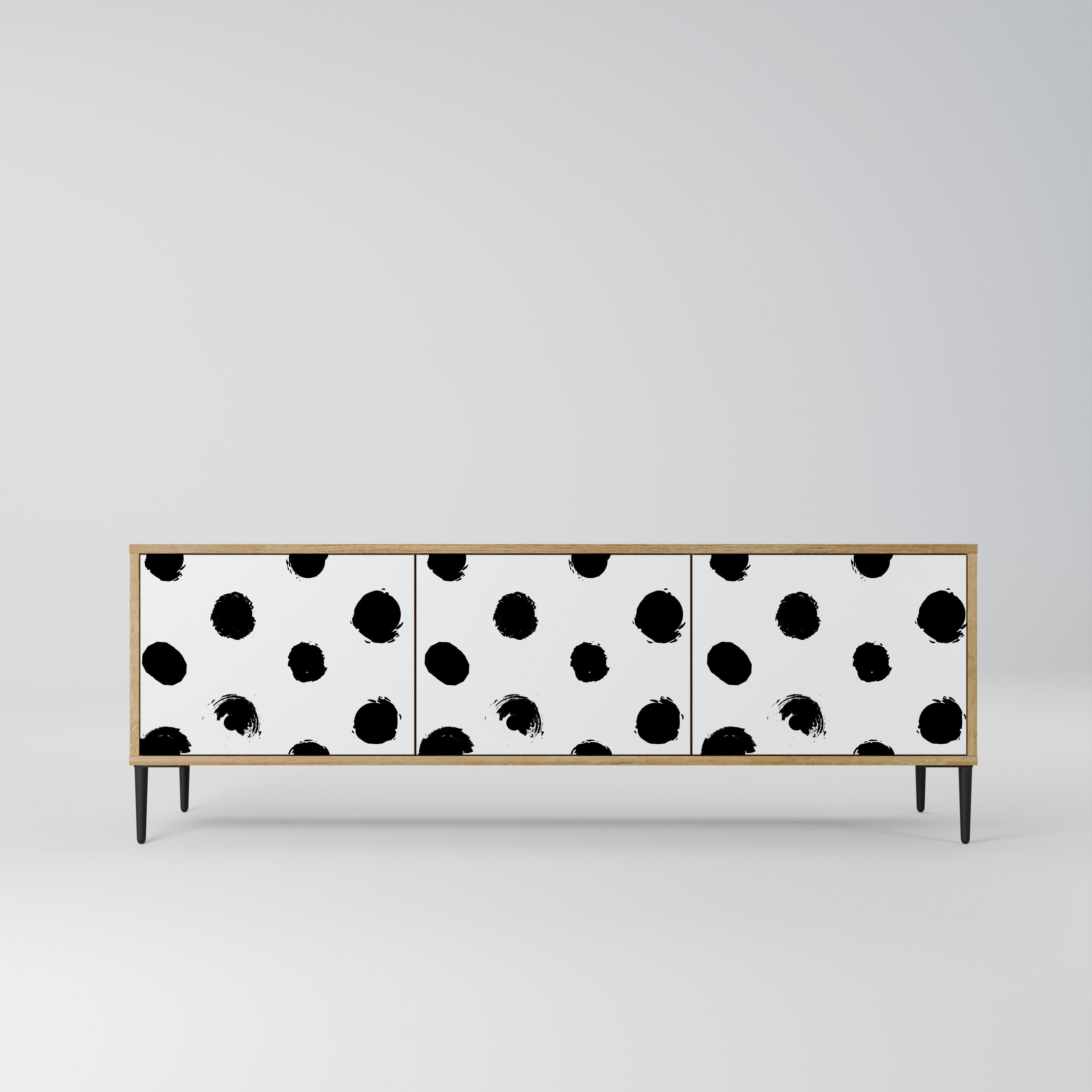 SLIPPING MINUTES Móvel de TV com 3 Portas em Efeito Carvalho