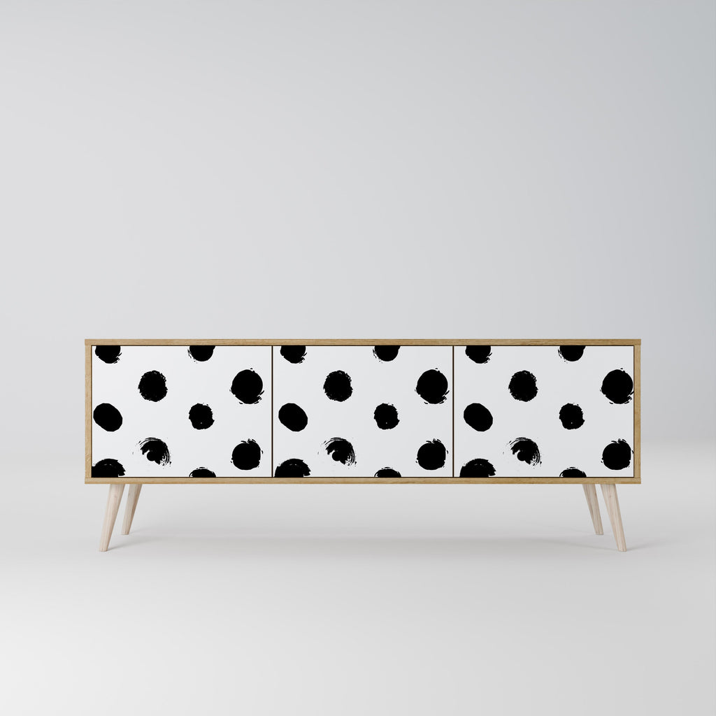 SLIPPING MINUTES Móvel de TV com 3 Portas em Efeito Carvalho